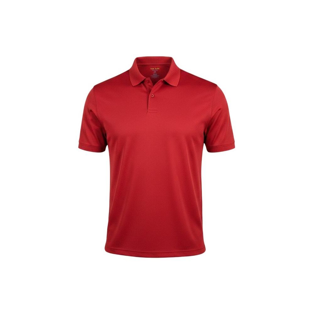 Tek Gear Dry Tek Polo Shirt Men's XXL Red Performance Golf Athletic Short Sleeve
